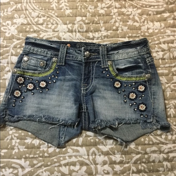 Miss Me Pants - Miss Me embellished shorts